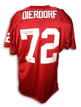 Dan Dierdorf St. Louis Cardinals Autographed Throwback MLB Baseball Jersey Inscribed "HOF 96" (Red)