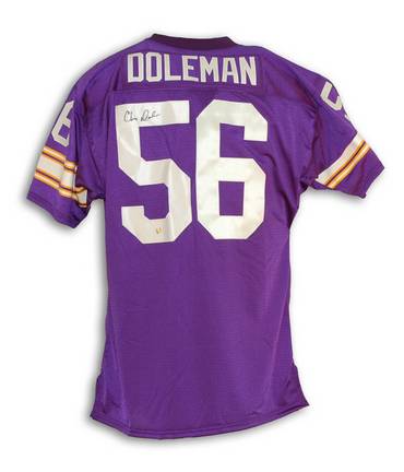 Chris Doleman Minnesota Vikings Autographed Purple Throwback Jersey