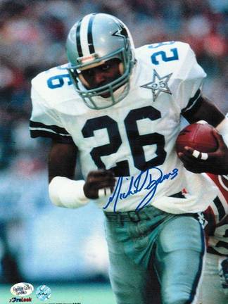 Michael Downs Autographed "Running with the Ball" Dallas Cowboys 8" x 10" Photo