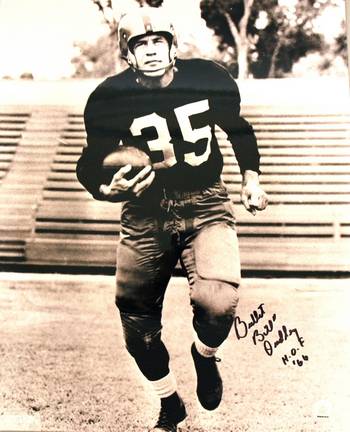 Bill "Bullet" Dudley Autographed Pittsburgh Steelers 16" x 20" Photo - Inscribed "HOF 66"