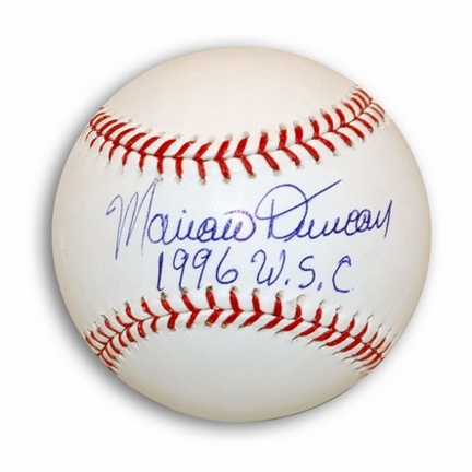 Mariano Duncan New York Yankees Autographed MLB Baseball Inscribed "1996 WSC"