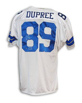 Billy Joe Dupree Autographed Dallas Cowboys White Throwback Jersey Inscribed "SB XII Champs"