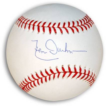 Leon Durham Autographed MLB Baseball