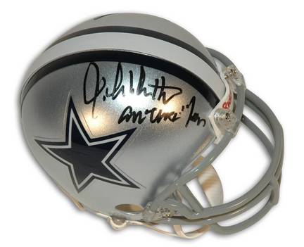 John Dutton Dallas Cowboys Autographed Mini Helmet Inscribed "America's Team"