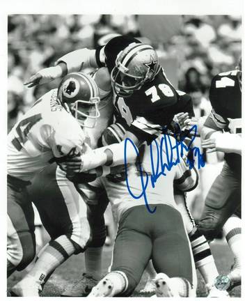 John Dutton Autographed "Vs Redskins" Dallas Cowboys 8" x 10" Photo
