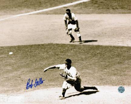 Bob Feller Autographed "BW Horizontal" Cleveland Indians 8" x 10" Photo