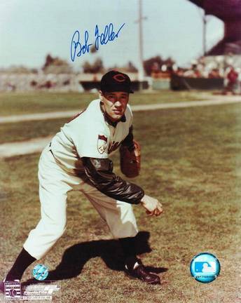 Bob Feller Autographed "Pose" Cleveland Indians 8" x 10" Photo