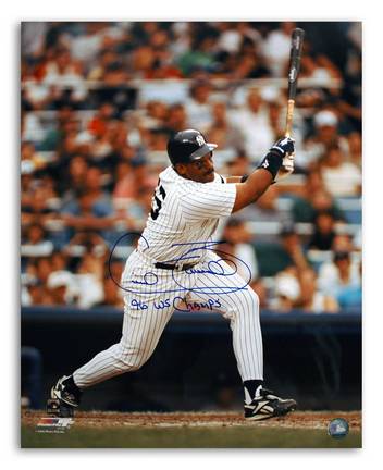Cecil Fielder New York Yankees Autographed 16" x 20" Photograph Inscribed with "96 WS Champs" (Unfra