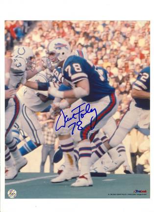 Dave Foley Buffalo Bills Autographed 8" x 10" Photograph (Unframed)
