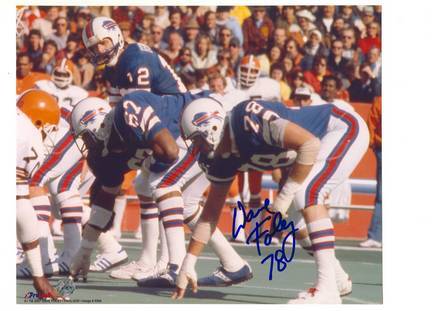 Dave Foley Buffalo Bills Autographed 8" x 10" Horizontal Photograph (Unframed)