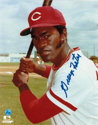 George Foster Autographed "Batting Stance" Cincinnati Reds 8" x 10" Photo