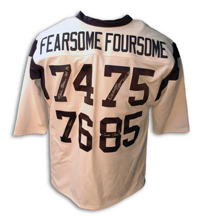 Fearsome Foursome Autographed Los Angeles Rams Jersey