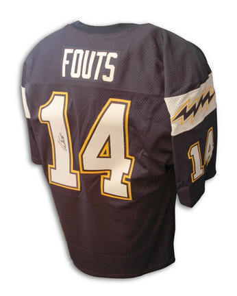 Dan Fouts Autographed San Diego Chargers Throwback Blue Jersey