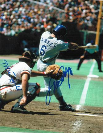 Steve Garvey Autographed and Marc Hill Dual Signed 8" x 10" Photo