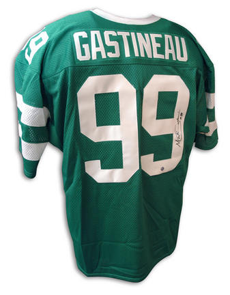 Mark Gastineau New York Jets Autographed Custom Throwback NFL Football Jersey (Green)
