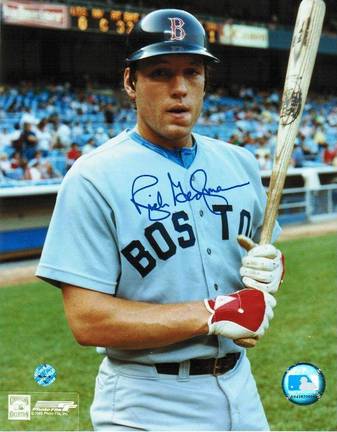 Rich Gedman Autographed "Ready to Hit" Boston Red Sox 8" x 10" Photo
