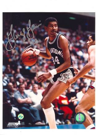 George "Ice Man" Gervin San Antonio Spurs Autographed 8" x 10" Photograph with "Ice" Inscr