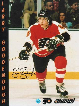 Larry Goodenough Philadelphia Flyers Autographed 8" x 10" Photograph (Unframed)