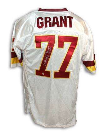 Darryl Grant Autographed Custom Throwback NFL Football Jersey (White)