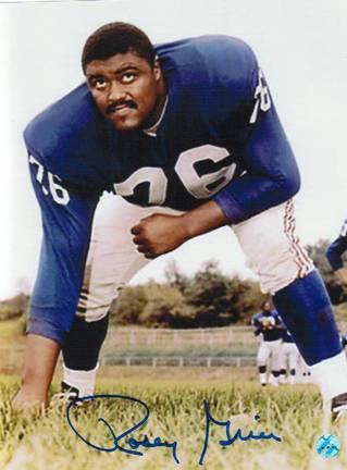 Rosey Grier New York Giants Autographed 8" x 10" Photograph (Unframed)