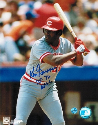 Ken Griffey Sr. Cincinnati Reds Autographed 8" x 10" "At the Plate" Unframed Photograph Inscribed &q