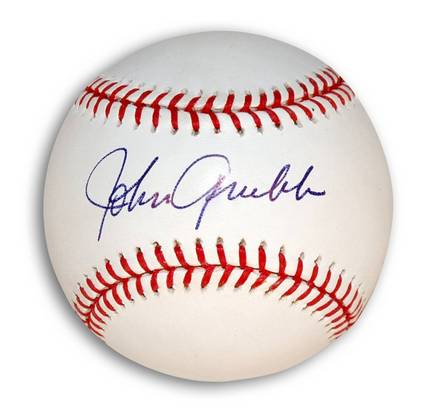 Johnny Grubb Autographed MLB Baseball