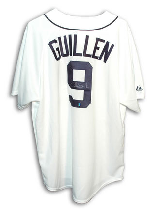 Carlos Guillen Autographed Detroit Tigers White Majestic Baseball Jersey