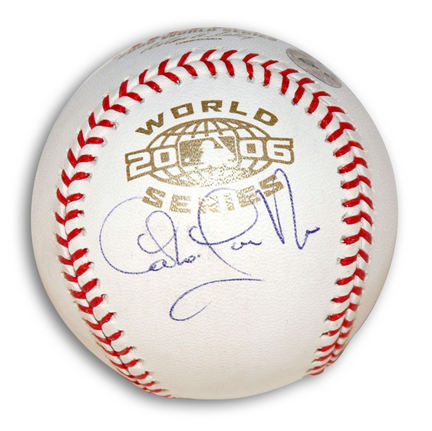 Carlos Guillen Autographed 2006 World Series Baseball