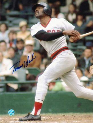 Tommy Harper Autographed "Swinging" Boston Red Sox 8" x 10" Photo
