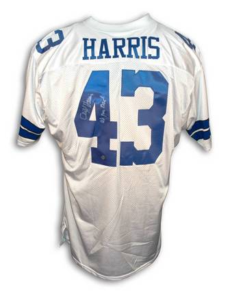 Cliff Harris Autographed Custom Throwback Football Jersey Inscribed with "6X Pro Bowl" (White)