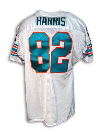 Duriel Harris Miami Dolphins Autographed Throwback Jersey