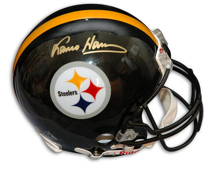 Franco Harris Autographed Pittsburgh Steelers Pro Line Helmet