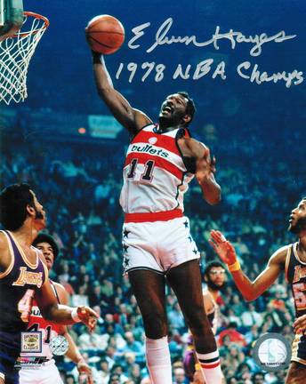 Elvin Hayes Autographed Washington Bullets 8" x 10" Photo Inscribed "1978 NBA Champs"
