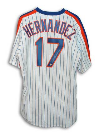 Keith Hernandez New York Mets Autographed White Pinstripe Majestic Jersey