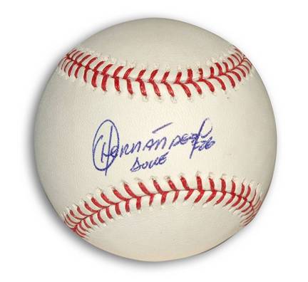 Orlando "El Duque" Hernandez Autographed MLB Baseball Inscribed with "El Duque"