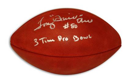 Tony Hill Autographed NFL Football Inscribed with "Thrill" & "3 Time Pro Bowl"
