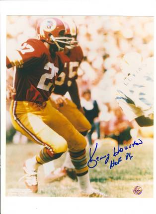 Kenny Houston Washington Redskins Autographed 8" x 10" Photograph Inscribed "HOF 86" (Unframed)