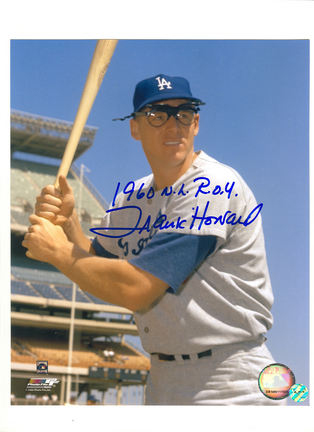 Frank Howard Autographed Los Angeles Dodgers 8" x 10" Photograph Inscribed with "1960 NL ROY" (Unfra