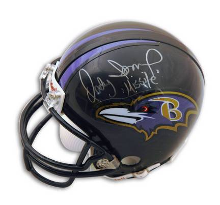 Quadry Ismail Autographed Baltimore Ravens Mini Helmet Inscribed "Missile"