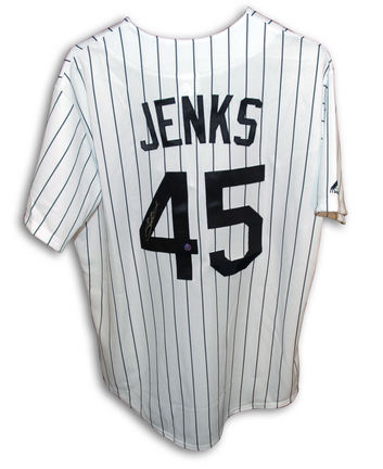 Bobby Jenks Autographed Chicago White Sox White Majestic Jersey