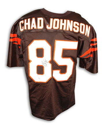 Chad Johnson Autographed Cincinnati Bengals Black Custom Made Football Jersey