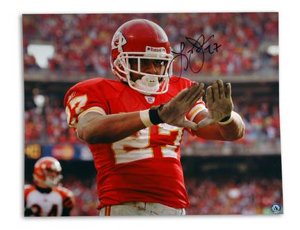 Larry Johnson Kansas City Chiefs Autographed 16" x 20" Photograph (Unframed)