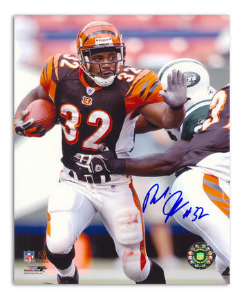 Rudi Johnson Autographed Cincinnati Bengals 8" x 10" Photograph (Unframed)