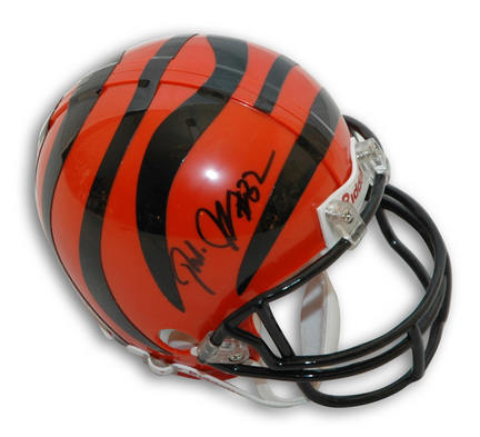 Rudi Johnson Autographed Cincinnati Bengals Mini Helmet