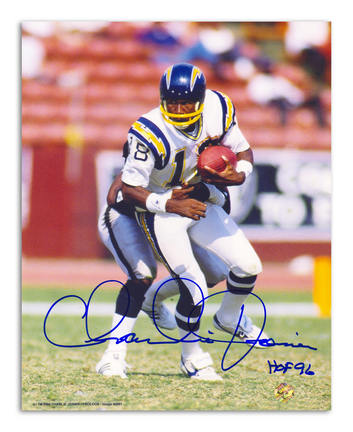 Charlie Joiner Autographed San Diego Chargers 8" x 10" Photograph with "HOF 96" Inscription (Unframe