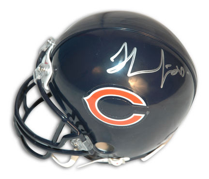 Thomas Jones Autographed Chicago Bears Mini Football Helmet 