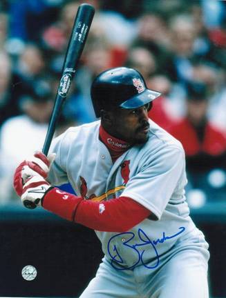 Brian Jordan Autographed "At the Plate" St. Louis Cardinals 8" x 10" Photo