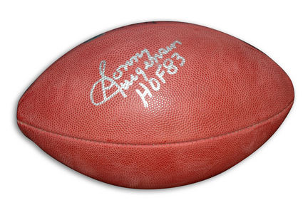 Sonny Jurgensen Autographed NFL Football with "HOF 83" Inscription