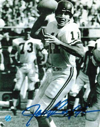 Joe Kapp Autographed "BW Passing" Minnesota Vikings 8" x 10" Photo