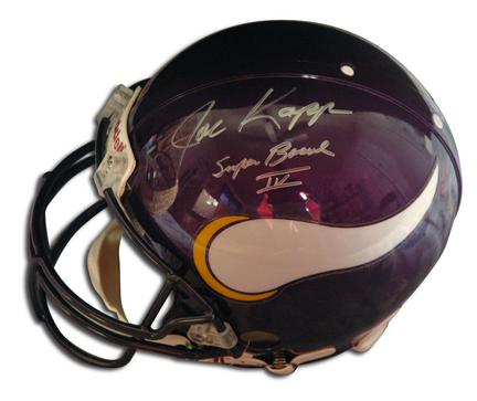 Joe Kapp Autographed Minnesota Vikings Riddell Pro Line Full Size Helmet Inscribed with "Super Bowl IV"